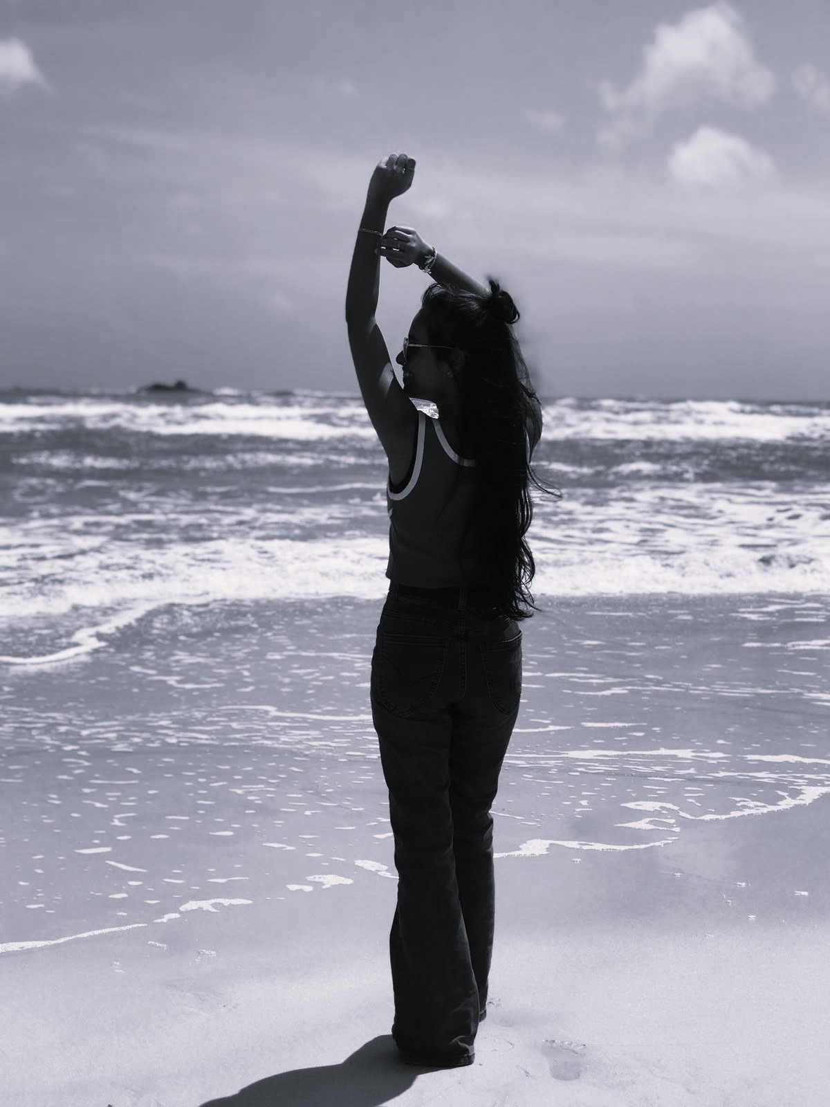 Dilara Boyagoda - Coastal Stretch Portrait at Bentota Beach Sri Lanka